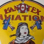Vintage Kanotex Sign – Aviation Gas Pump Service Automobile Motor Sign - Image 4