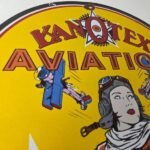 Vintage Kanotex Sign – Aviation Gas Pump Service Automobile Motor Sign - Image 6