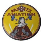 Vintage Kanotex Sign – Aviation Gas Pump Service Automobile Motor Sign - Image 2