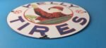 Vintage Kelly Tires Sign – Porcelain Gas Service Garage Shop Advertising Sign - Image 11