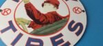 Vintage Kelly Tires Sign – Porcelain Gas Service Garage Shop Advertising Sign - Image 12