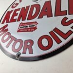 Vintage Kendall Gasoline Motor Oils Porcelain Sign – Bradford Grade Sign - Image 14