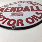 Vintage Kendall Gasoline Motor Oils Porcelain Sign – Bradford Grade Sign - Image 10