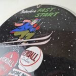 Vintage Kendall Motor Oil Sign – Skiing Winter Sport Ad Gas Porcelain Sign - Image 12