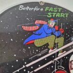 Vintage Kendall Motor Oil Sign – Skiing Winter Sport Ad Gas Porcelain Sign - Image 5