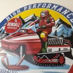 Vintage Kendall Motor Oil Sign – Snowmobile Winter Sport Ad Gas Porcelain Sign - Image 12