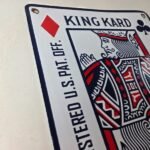 Vintage King Kard Overalls Sign – Playing Card Advertisement Gas Porcelain Sign - Image 5