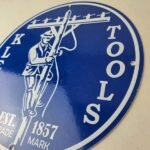 Vintage Klein Tools Porcelain Sign – Auto Mechanic Gas Service Shop Garage Sign - Image 13