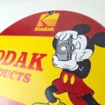 Vintage Kodak Camera Sign – Photos Manufacturer Mickey Gas Pump Porcelain Sign - Image 12