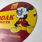 Vintage Kodak Camera Sign – Photos Manufacturer Mickey Gas Pump Porcelain Sign - Image 13