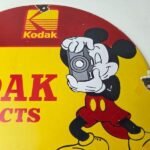 Vintage Kodak Camera Sign – Photos Manufacturer Mickey Gas Pump Porcelain Sign - Image 3