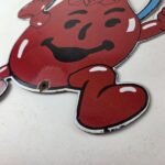 Vintage Kool Aid Sign – Fruit Beverage Mix Powder Piggly Porcelain Gas Pump Sign - Image 14