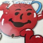 Vintage Kool Aid Sign – Fruit Beverage Mix Powder Piggly Porcelain Gas Pump Sign - Image 4