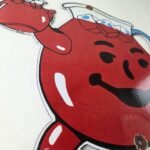 Vintage Kool Aid Sign – Fruit Beverage Mix Powder Piggly Porcelain Gas Pump Sign - Image 6