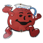 Vintage Kool Aid Sign – Fruit Beverage Mix Powder Piggly Porcelain Gas Pump Sign - Image 2