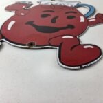 Vintage Kool Aid Sign – Fruit Beverage Mix Powder Piggly Porcelain Gas Pump Sign - Image 10