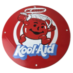 Vintage Kool Aid Sign – Fruit Beverage Mix Powder Porcelain Gas Station Sign - Image 2