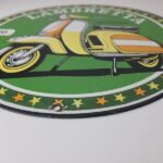 Vintage Lambretta Sign – Scooter Gas Bike Service Porcelain Advertising Sign - Image 11