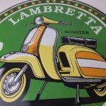 Vintage Lambretta Sign – Scooter Gas Bike Service Porcelain Advertising Sign - Image 12