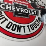 Vintage Large Chevrolet Sign – Felix the Cat Advertisement Gas Porcelain Sign - Image 10