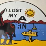 Vintage Las Vegas Travel Sign – Casino Lost My A – Gas Service Pump Plate Sign - Image 4