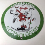 Vintage Layfield Sign – Fishing Lures Sign – Gas Service Pump Plate Sign - Image 15