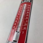 Vintage Lion Gas Sign – Service Station Pump Ad Sign on Porcelain Thermometer - Image 13