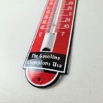 Vintage Lion Gas Sign – Service Station Pump Ad Sign on Porcelain Thermometer - Image 14