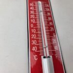 Vintage Lion Gas Sign – Service Station Pump Ad Sign on Porcelain Thermometer - Image 6