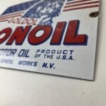 Vintage Lion Oil Sign – Service Station Gas Pump Advertising Porcelain Sign - Image 14