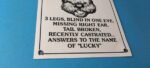 Vintage Lost Dog Porcelain Sign – Wanted Notice Missing Gas Pump Plate Sign - Image 7