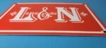 Vintage Louisville Nashville Railroad Sign – Trains Railway Porcelain Gas Sign - Image 11