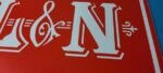Vintage Louisville Nashville Railroad Sign – Trains Railway Porcelain Gas Sign - Image 4