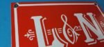 Vintage Louisville Nashville Railroad Sign – Trains Railway Porcelain Gas Sign - Image 5