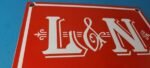 Vintage Louisville Nashville Railroad Sign – Trains Railway Porcelain Gas Sign - Image 6