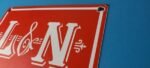 Vintage Louisville Nashville Railroad Sign – Trains Railway Porcelain Gas Sign - Image 8