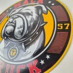 Vintage Mack Trucks Porcelain Sign – Sales Service Gas Pump Advertising Sign - Image 13