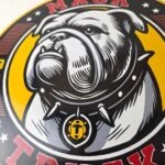 Vintage Mack Trucks Porcelain Sign – Sales Service Gas Pump Advertising Sign - Image 4