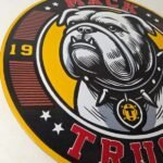 Vintage Mack Trucks Porcelain Sign – Sales Service Gas Pump Advertising Sign - Image 6