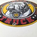 Vintage Mack Trucks Porcelain Sign – Sales Service Gas Pump Advertising Sign - Image 10