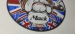 Vintage Mack Trucks Sign – British Bulldog Auto Gas Pump Porcelain Ad Sign - Image 7