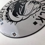 Vintage Mack Trucks Sign – Diesel Bulldog Auto Gas Pump Porcelain Sign - Image 14