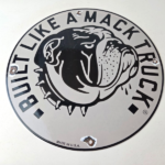 Vintage Mack Trucks Sign – Diesel Bulldog Auto Gas Pump Porcelain Sign - Image 15