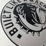 Vintage Mack Trucks Sign – Diesel Bulldog Auto Gas Pump Porcelain Sign - Image 6