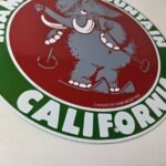 Vintage Mammoth Mountain Sign – California Ski Park Gas Pump Porcelain Sign - Image 11