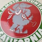 Vintage Mammoth Mountain Sign – California Ski Park Gas Pump Porcelain Sign - Image 4
