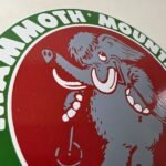 Vintage Mammoth Mountain Sign – California Ski Park Gas Pump Porcelain Sign - Image 5