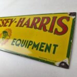 Vintage Massey Harris Porcelain Sign – Farm Implements Tractor Gas Pump Sign - Image 12