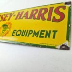Vintage Massey Harris Porcelain Sign – Farm Implements Tractor Gas Pump Sign - Image 13