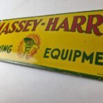 Vintage Massey Harris Porcelain Sign – Farm Implements Tractor Gas Pump Sign - Image 14